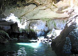 Swimming Cave in Kampong Trach