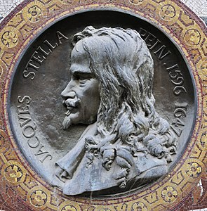 Jacques Stella, médaillon en bronze, musée des beaux-arts de Lyon.