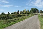 Le village vu depuis l'est de la commune.