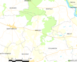 Mapa obce Marigny