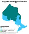 Image 6Köppen Climate Map of Ontario (from Eastern Ontario)