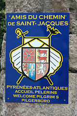 Sign of the Friends of St. James in St. Jean Pied de Port