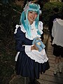 Wikipe-tan cosplayer "Heung Ying Ching" Serene LAU (向映晴) in Hong Kong