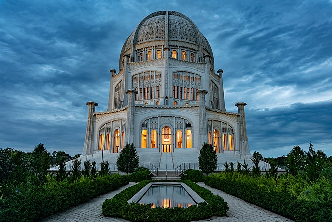 Chicago Baháʼí Temple in Wilmette, USA by Michael Stone