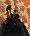 zelfportret door Paul Cézanne gemaakt in circa 1875 overleden op 22 oktober 1906