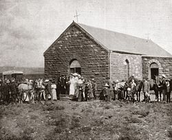 Die eerste NG kerk in Danielskuil, ongeveer 1895.