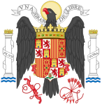 State coat of arms of Francoist Spain 1939–1945.