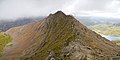 Image 3 Crib Goch Photo: David Iliff Crib Goch is an arête in Snowdonia national park, Wales, reaching 923 m (3,028 ft) above mean sea level. It is a popular destination for mountaineering, but even experienced climbers have suffered fatalities on it. It is also the wettest spot in the United Kingdom, with an average of 4,473 millimetres (176.1 in) rainfall a year over the past 30 years. More featured pictures