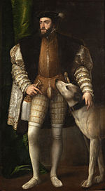 El emperador Carlos V con un perro