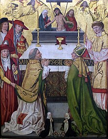 Messe des Hl. Gregor auf dem Volckamer-Altar (1493)