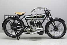 AJS Model A 550 cc uit 1916 met "AJS Scientific Frame".