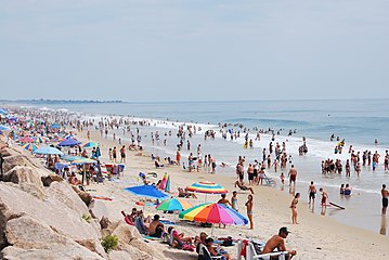 Misquamicut Beach in Rhode Island