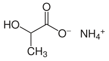 Structural formulae of the constituent ions