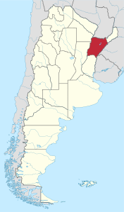 Provincia di Corrientes – Localizzazione