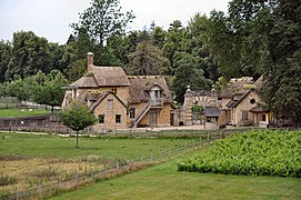 Vue arrière de la ferme depuis la tour de Marlborough