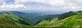 Panoramic view of the plains to the north looking from the peak