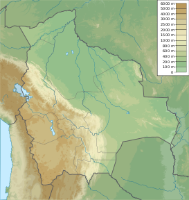 Pilkokaina ubicada en Bolivia