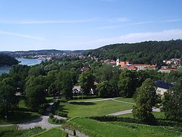 Kungälv vanaf Bohus Fort