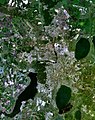 Tšeljabinsk Landsat-satelliittikuvassa.