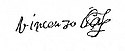 Vincenzo I Gonzaga's signature