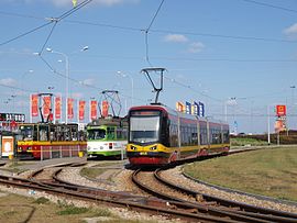 Lodžské elektricky na slučke Chocianowice-IKEA