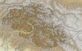 Map showing the location of Bilafond Glacier