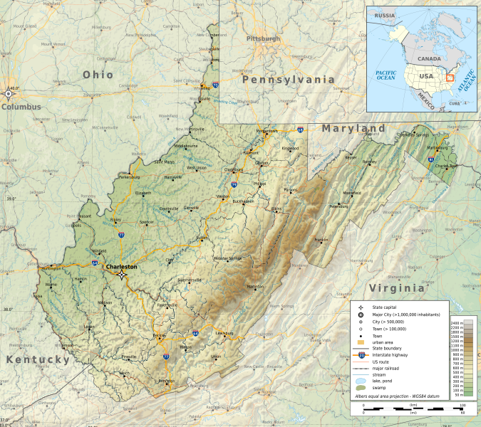 File:West Virginia geographic map-en.svg