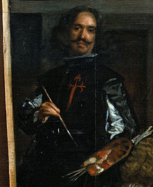 Autorretrato de Velázquez en Las Meninas.