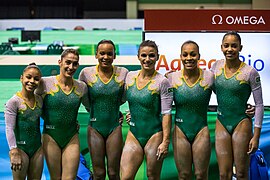 Brazil women's team 2016 Olympics Test Event qualification.jpg