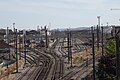 Estação do Entroncamento, vista do Viaduto Eugénio Dias Poitout.