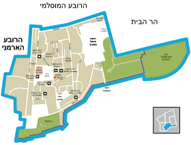 Mapa del Barrio Judío y sus alrededores