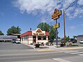 TJ's featuring old school signage on an old school building in Miles City, Montana (Since been updated in Facade and Signage)