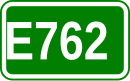 Zeichen der Europastraße 762