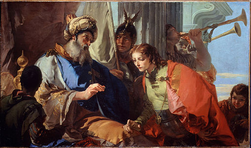 Joseph recevant l'anneau de Pharaon Giambattista Tiepolo, 1732-1735 Dulwich Picture Gallery, Londres