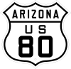 US 80 route marker