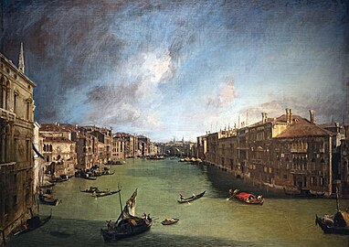 Canaletto, Canal Grande da Palazzo Balbi a Rialto, ca. 1722