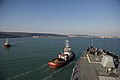 Разрушителят USS Truxtun (DDG 103) във Варненския залив.