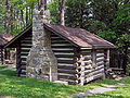 Casa trabalis a Civilian Conservation Corps inter 1933 et 1937 in Saepto Civico Moshannon Nigri, Pennsylvaniae aedificata.