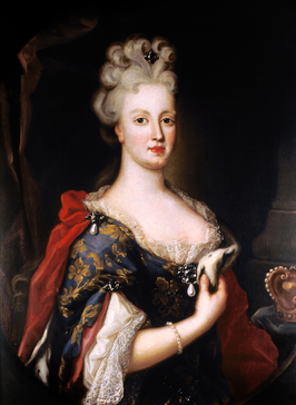 Portret van Maria Anna van Oostenrijk (18e eeuw), Pompeo Batoni, Palácio Nacional da Ajuda