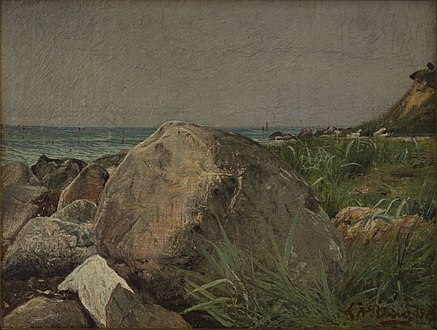 L.A. Ring, Store sten på Strandkanten Enø, 1913, Statsministeriet