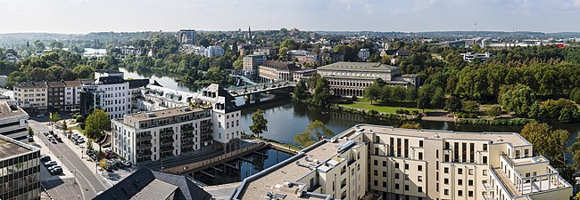 Gezicht vanaf de Rathausturm