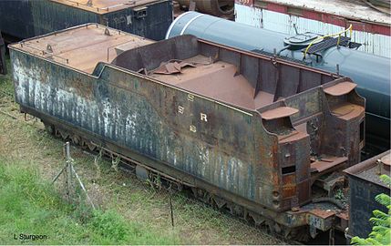 Type EW tender, overhead view, c. 2016