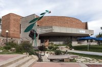 Plaza and entrance to museum.