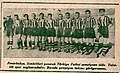 9 Eylül 1935 tarihli Son Posta gazetesinde Fenerbahçe'nin 1935 yılı Türkiye Futbol Şampiyonluğu