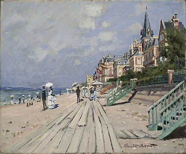 Claude Monet: La promenade à Trouville Die Promenade in Trouville (1870)