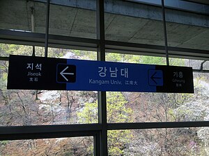 역명판