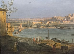 Клод Верне. Авиньон (фрагмент). 1756