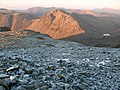 Pohled na Great Gable ze Scafell Pike