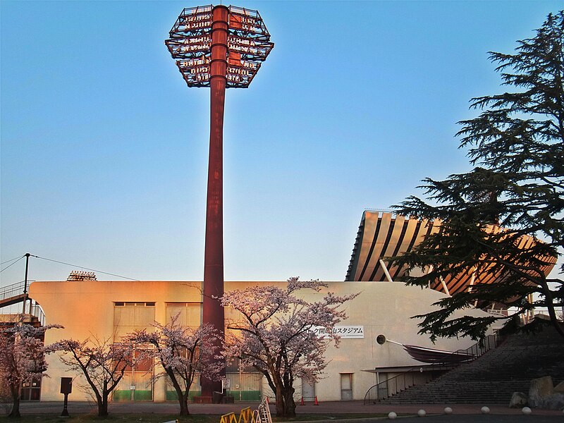 File:Kaiseizan Baseball Field with Sakura.jpg