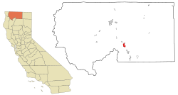 Location in Siskiyou County and the U.S. state of California